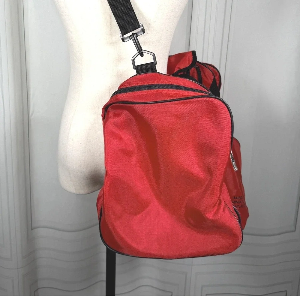 Vintage Augusta Sportswear AMSC American Miniature Schnauzer Club Duffle Bag Red